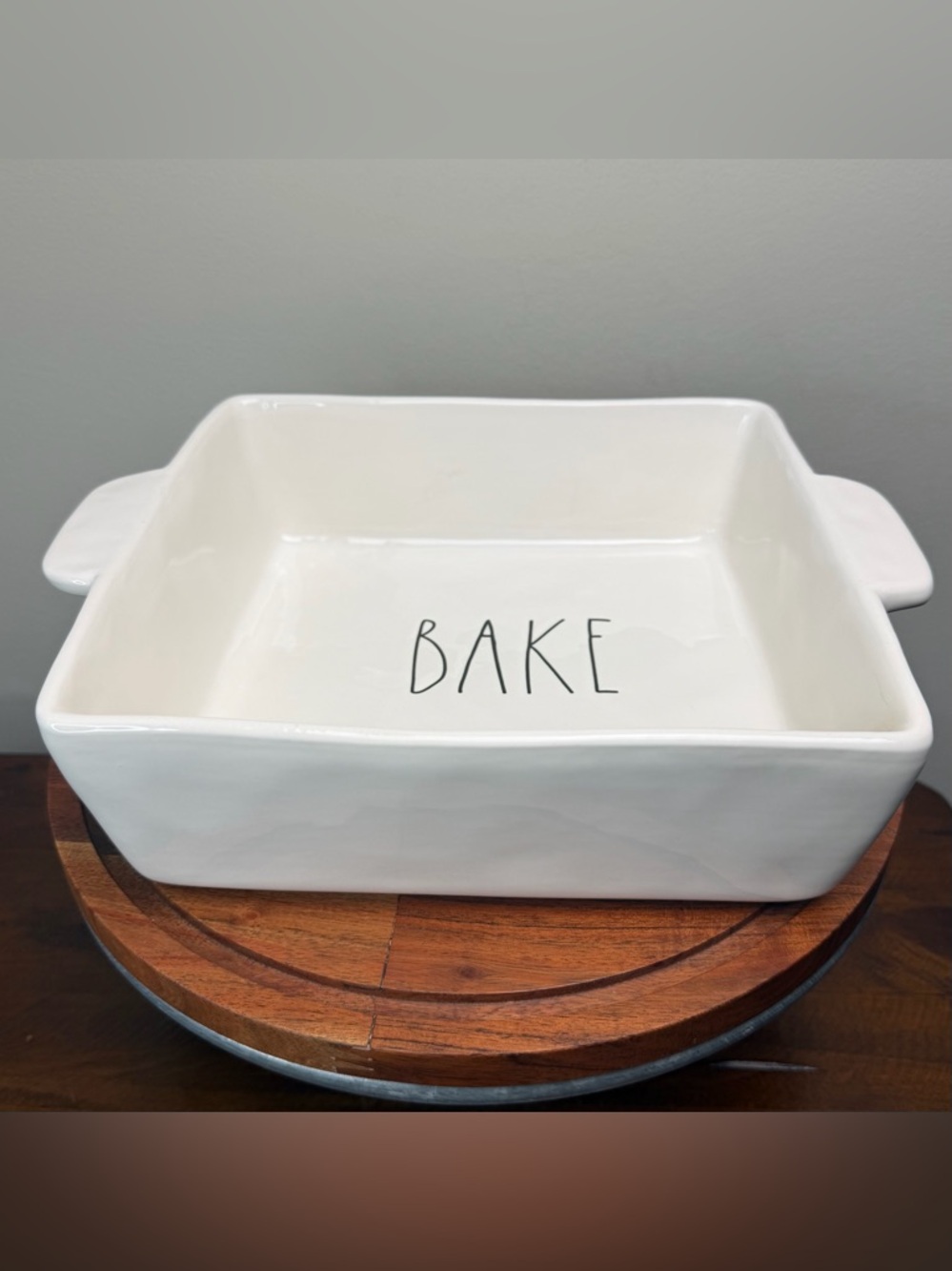 Rae Dunn BAKE square Baking Dish 8”x8” - Picture 2 of 6
